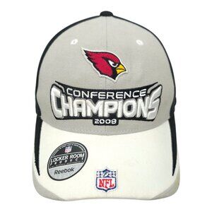 Arizona Cardinals 2008 NFC Champions Hat 3D Cap NFL Football Strapback Reebok